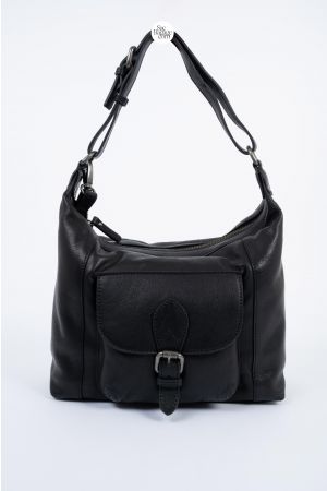 Sac porté haut cuir-Noir