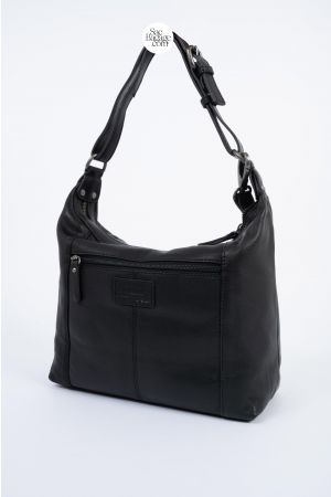 Sac porté haut cuir-Noir
