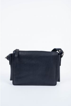 Sac plat bandoulière Vintage cuir