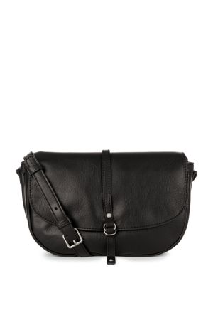 Mini Sac Trotteur Pochette Soft Vintage Cuir-Noir
