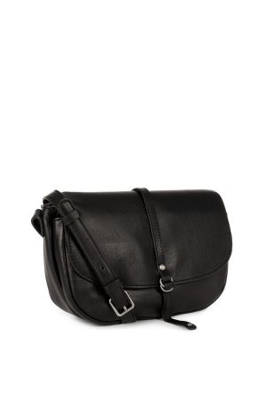 Mini Sac Trotteur Pochette Soft Vintage Cuir-Noir