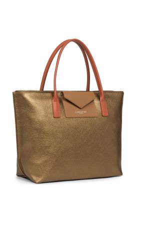 Sac cabas shopping Maya vinyle + cuir