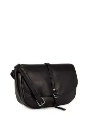 Mini Sac Trotteur Pochette Soft Vintage Cuir-Noir