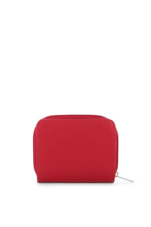 Portefeuille 3 volets Constance cuir-Rouge